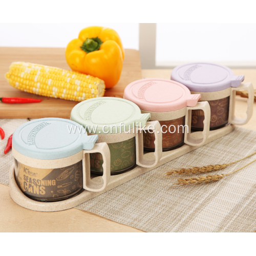 Condiment Holder Salt Condiment Container Set of 4